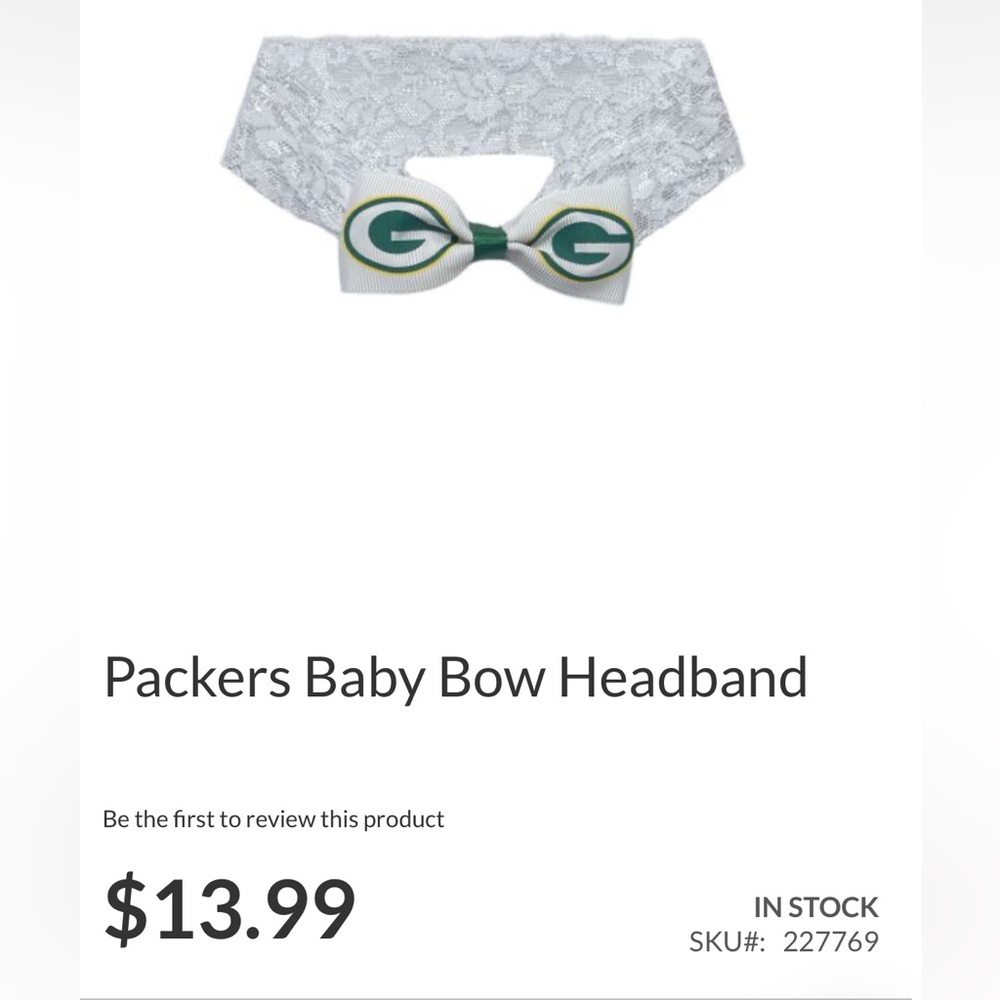 Green Bay Packers Baby Dress - Picture 7 of 7